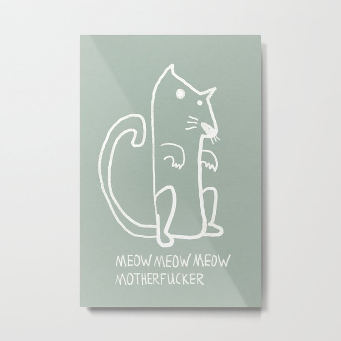 Meow Metal Print