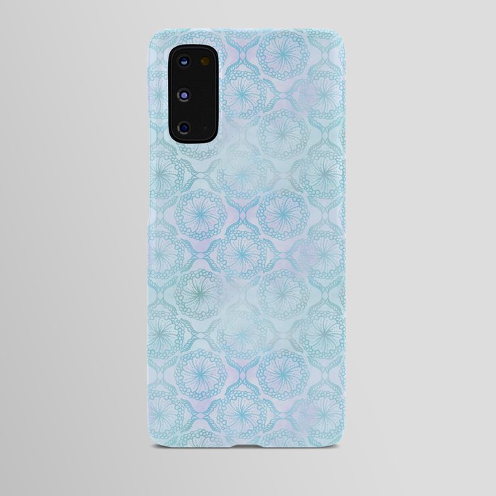 Blue Floral Batik Pattern Android Case