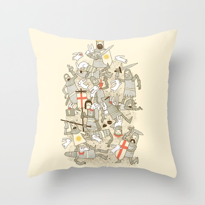 Bad Tempered Rodents Throw Pillow