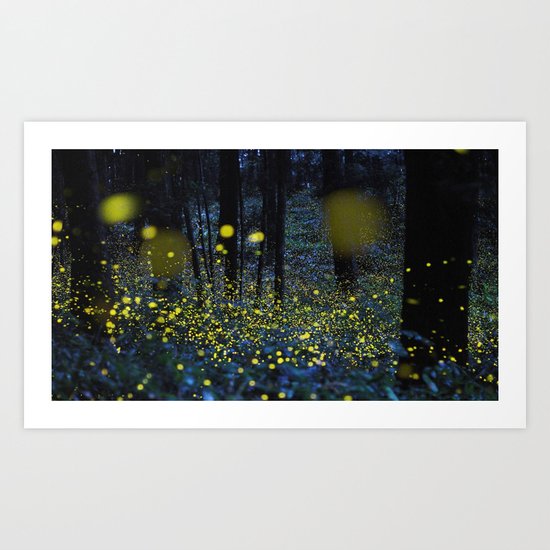 Fireflies Art Print