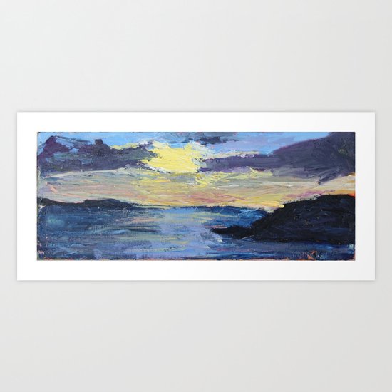 Sunset at the Prom Art Print