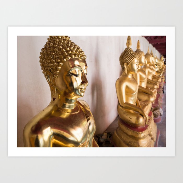 Buddha, Wat Pho, Bangkok, Thailand Art Print