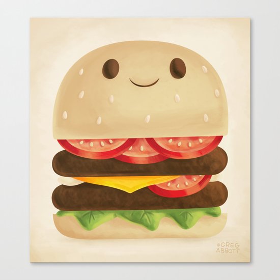 Burger Canvas Print