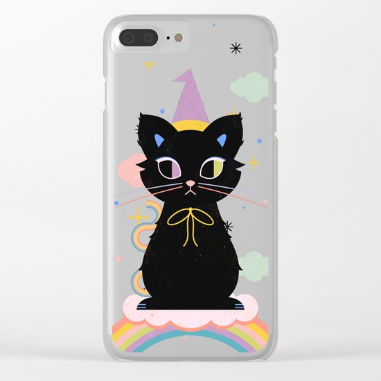 Rainbow Familiar Clear iPhone Case