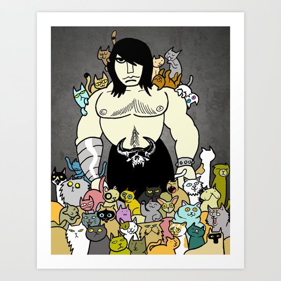138 Cats Art Print