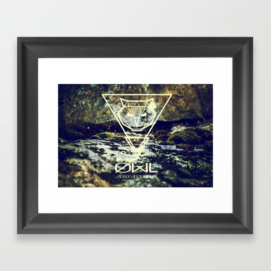 Geo-Owl Framed Art Print