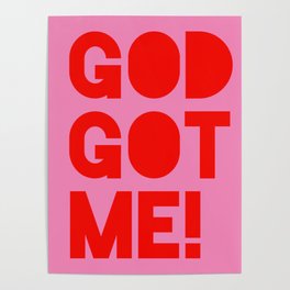 God Got Me! - Motivational Preppy Aesthetic Poster