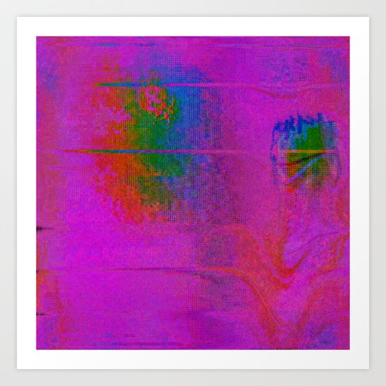 11-23-56 (Moving Circles Glitch) Art Print