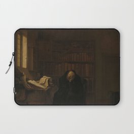 A Scholar in his Study, Salomon Koninck, 1635 - 1656 Laptop Sleeve