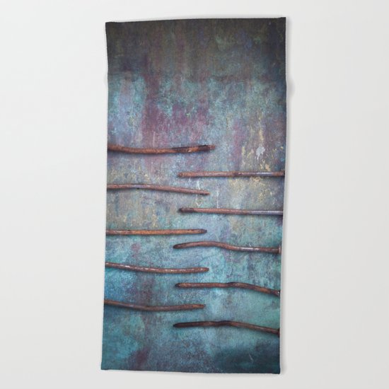 Ten Nails Beach Towel