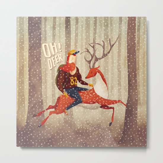 Deer Metal Print