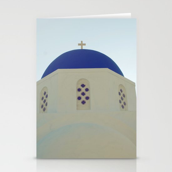 Santorini Churches V Stationery Cards