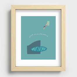 Plunge Into The Unknown Recessed Framed Print