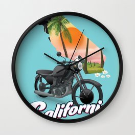 California Motorbike Wall Clock