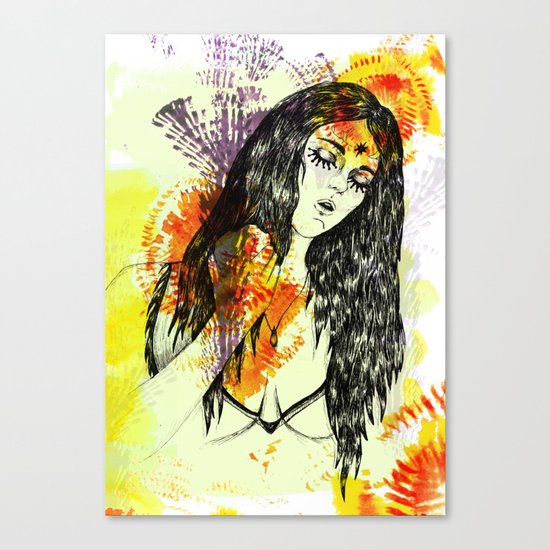 Tribal Beauty 3 Canvas Print