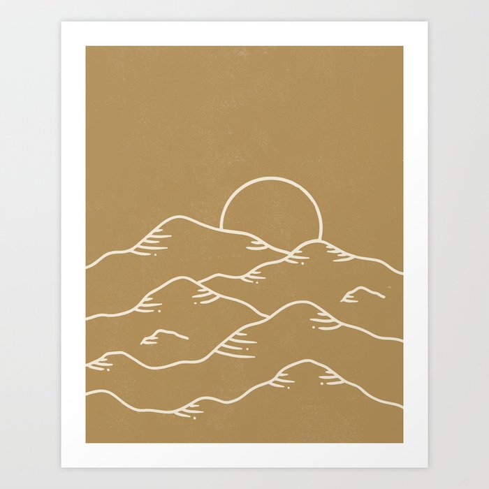 Eternal Sunset  Art Print