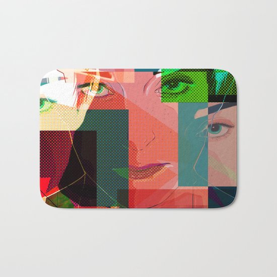 Eyes Pop art Bath Mat