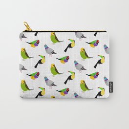 geometric bird print Carry-All Pouch