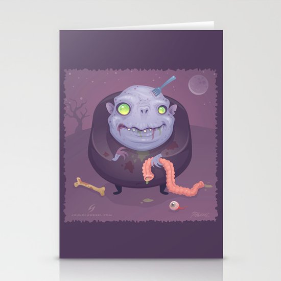Blob Zombie Stationery Cards