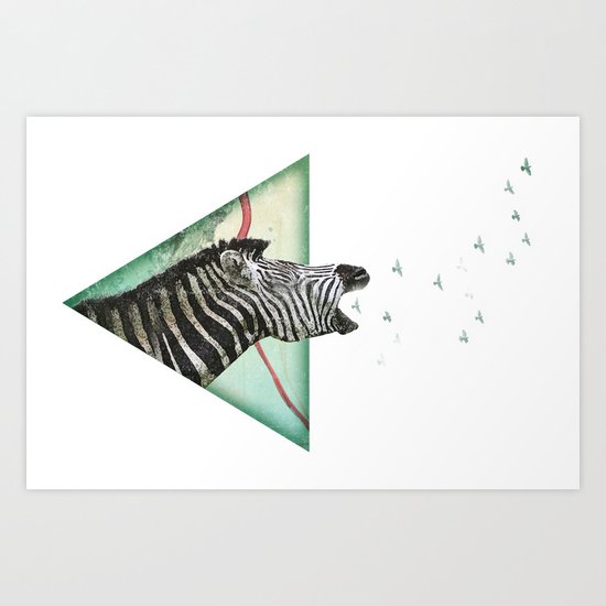 roaring silence Art Print