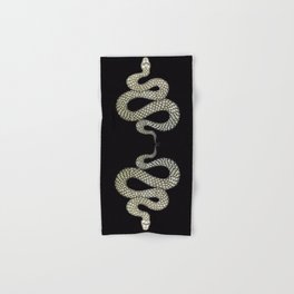 Snake's Charm in Black Hand & Bath Towel