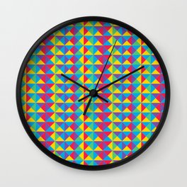 Rainbow Pattern Wall Clock