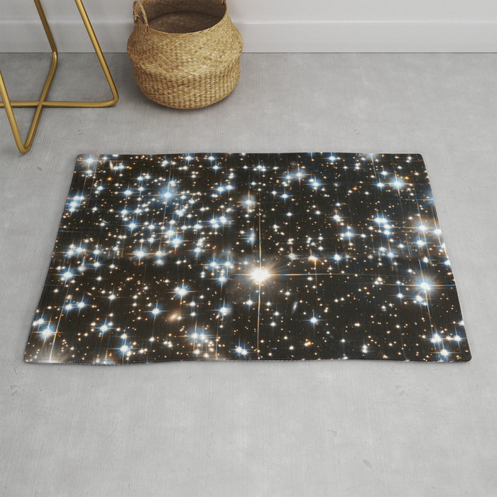 Sparkle Star Field in the Universe Rug