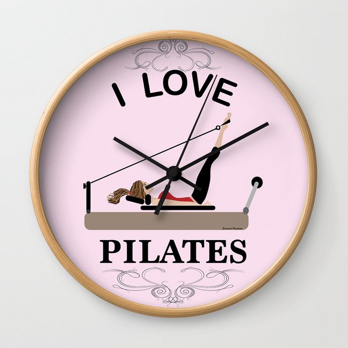 I love pilates Wall Clock