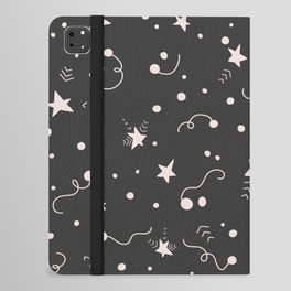 Festive confetti and stars party pattern iPad Folio Case