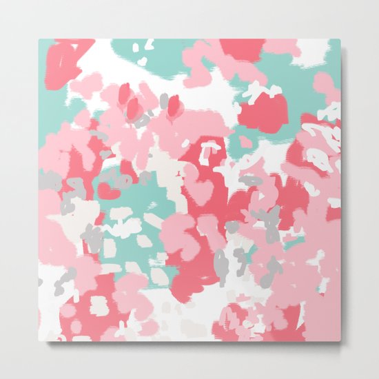 Arabella - abstract painting hipster home decor trendy color palette art gifts Metal Print