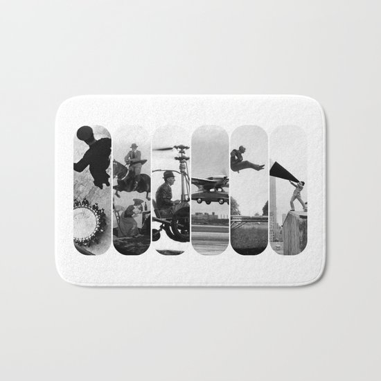 photo montage dans les airs Bath Mat