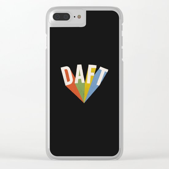 Letters : Daft II Clear iPhone Case