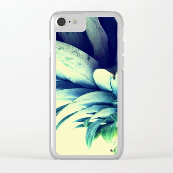 Tall pineapple Clear iPhone Case