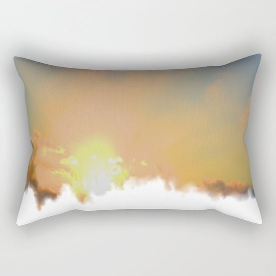 Sunset Lake Murray, La Mesa, California (Copyright) Rectangular Pillow
