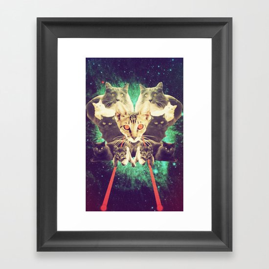 Galactic Cats Saga 1 Framed Art Print