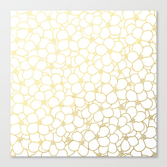 Forget Me Knot White Gold Canvas Print