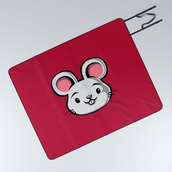 Cute Kids Mouse Picnic Blanket