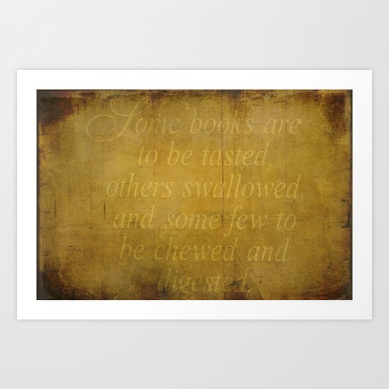 Some books are... Art Print