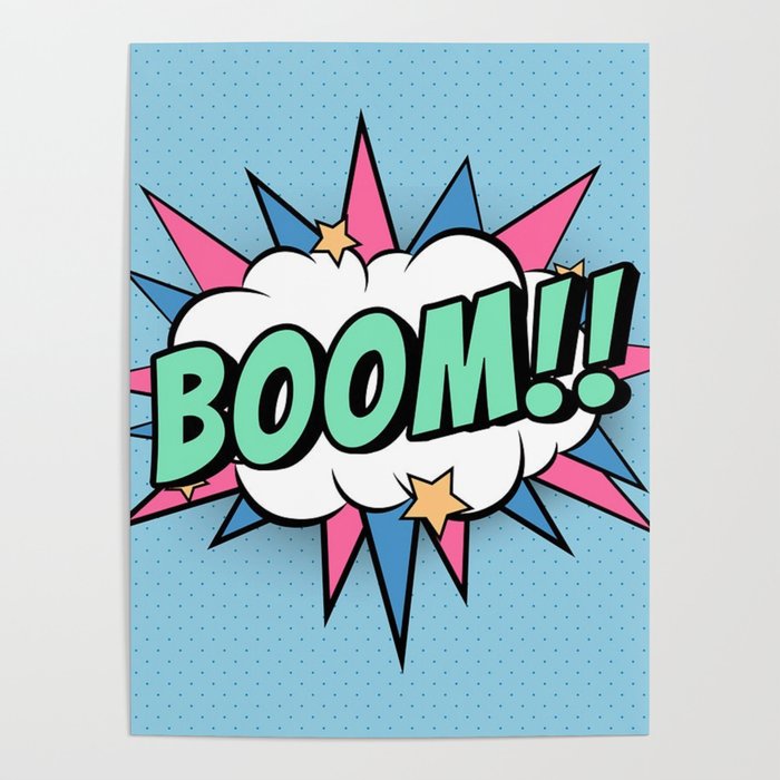 BOOM!! Pop Art Poster