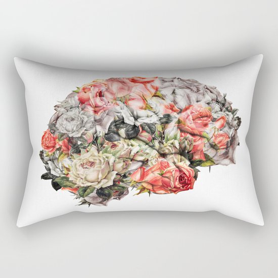 Flower Brain Rectangular Pillow