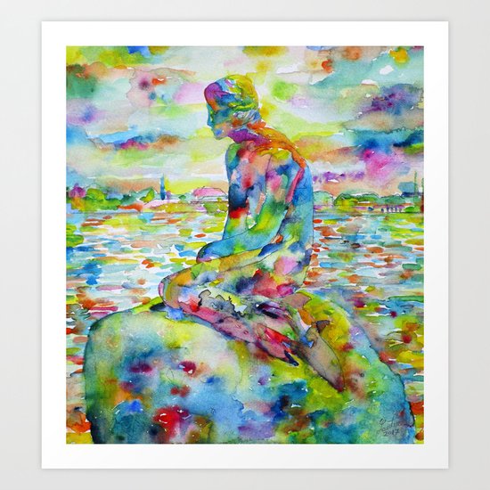 The Little Mermaid Art Print By Lautir Society6