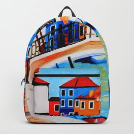 Colors of Venice Italy Backpack | Italy, Reflection, Canal, Gondola, Venice, Sunset, Seascape, Painting, Rialtobridge, Europe 