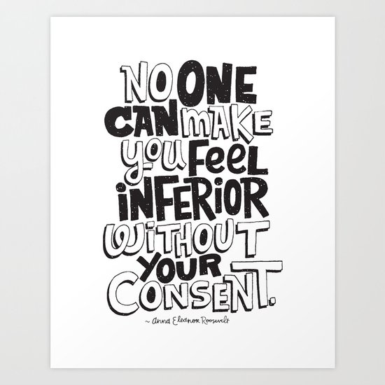 without your consent Art Print