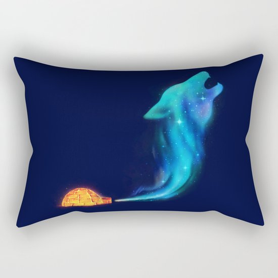 Arctic Howl Rectangular Pillow