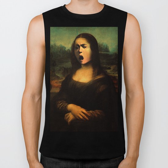 Caravaggio's Mona Lisa Biker Tank