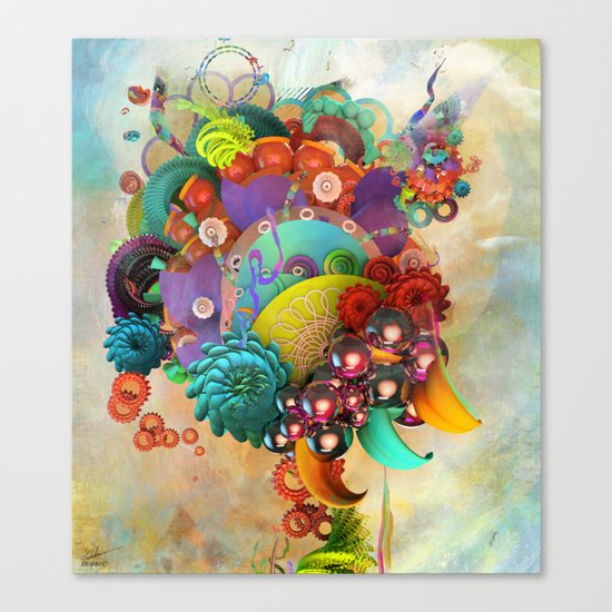 Flute Fruit Canvas Print