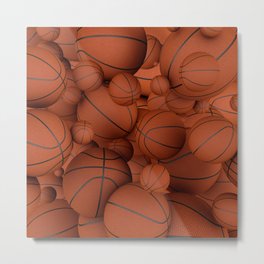 Basketball Balls Metal Print | Vibes, A, Linco7N, Energy, Decoration, Balls, Art, Nb, Sport, Artlovers 