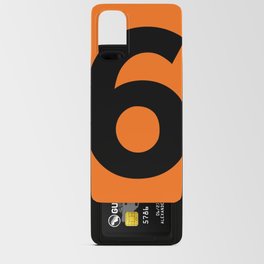 Number 6 (Black & Orange) Android Card Case
