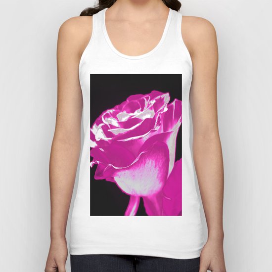 Colorful Rose F Unisex Tank Top