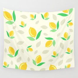 Lemon Splash Wall Tapestry
